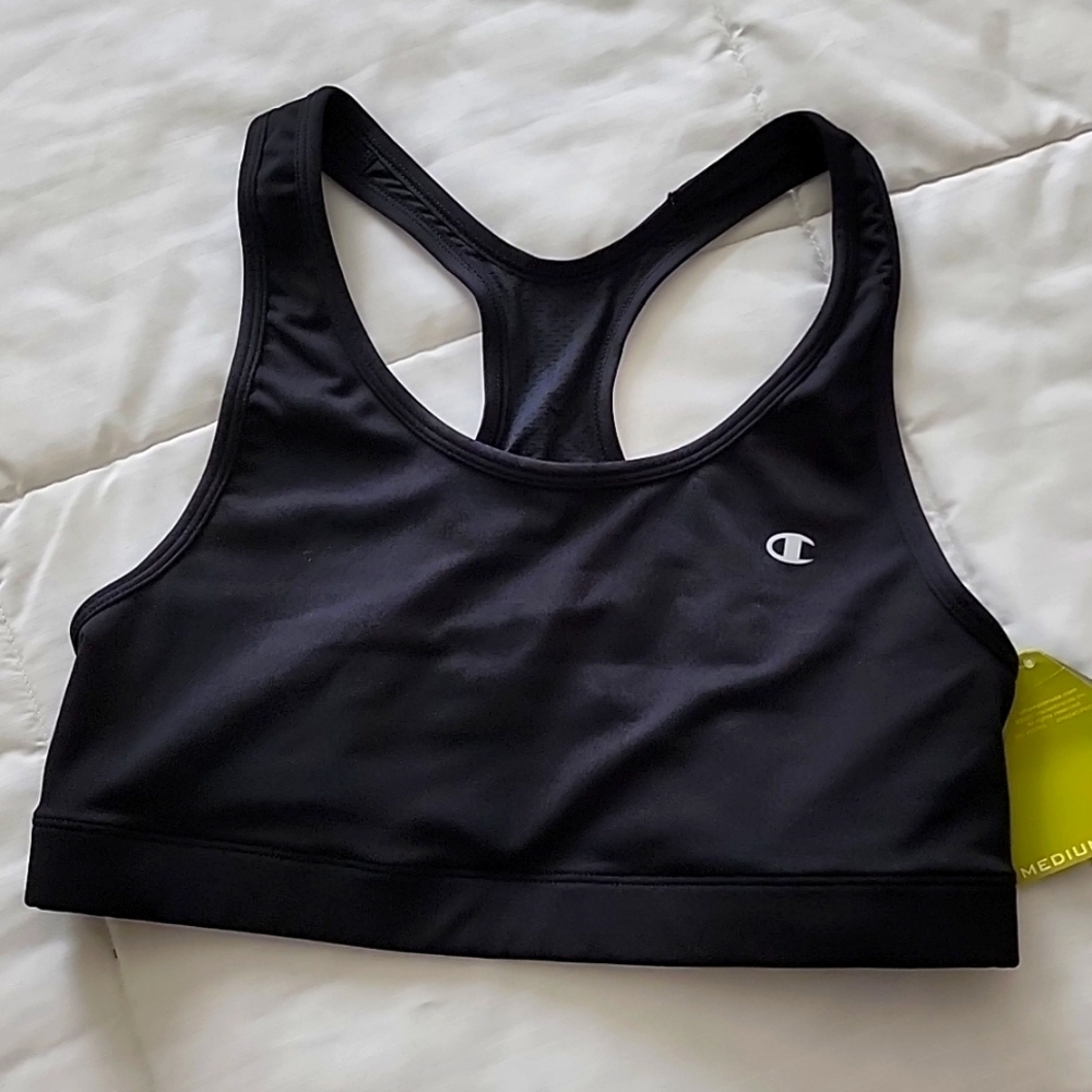 Black Champion Sports Bra XL - Picture 3 of 7